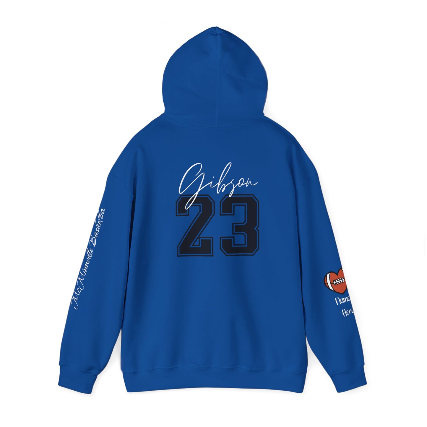 Football Mom Hoodie! Personalize Back & Sleeves!