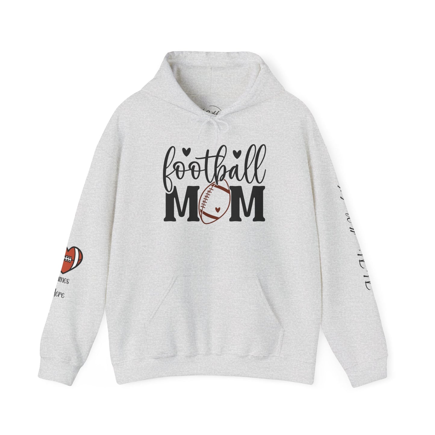 Football Mom Hoodie! Personalize Back & Sleeves!